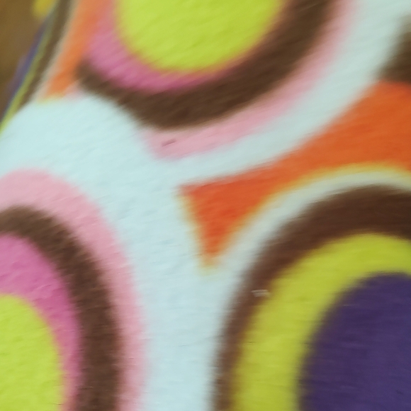 Laurel Burch Vintage Colorful Cat Ceramic Art in Purple Orange Green Circa 1990s - Picture 5 of 8